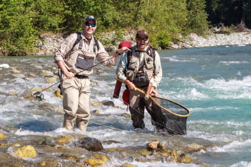 Fly fishing day trips by helicopter from Whistler, B.C.