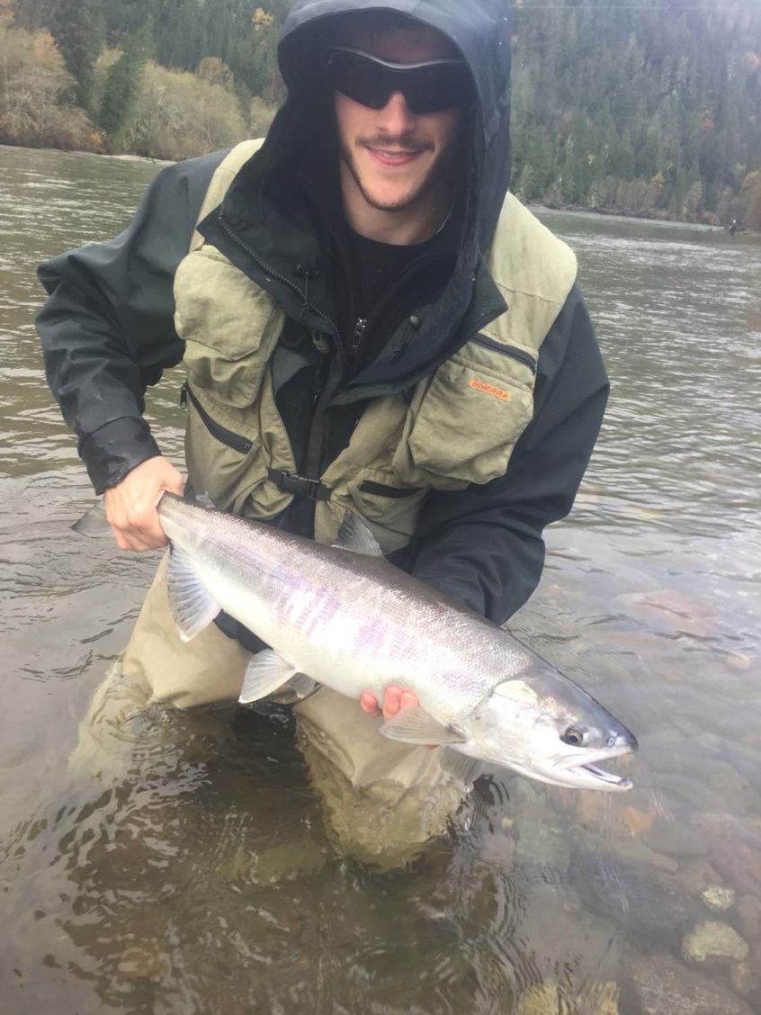 Squamish River chum salmon caught on a fly